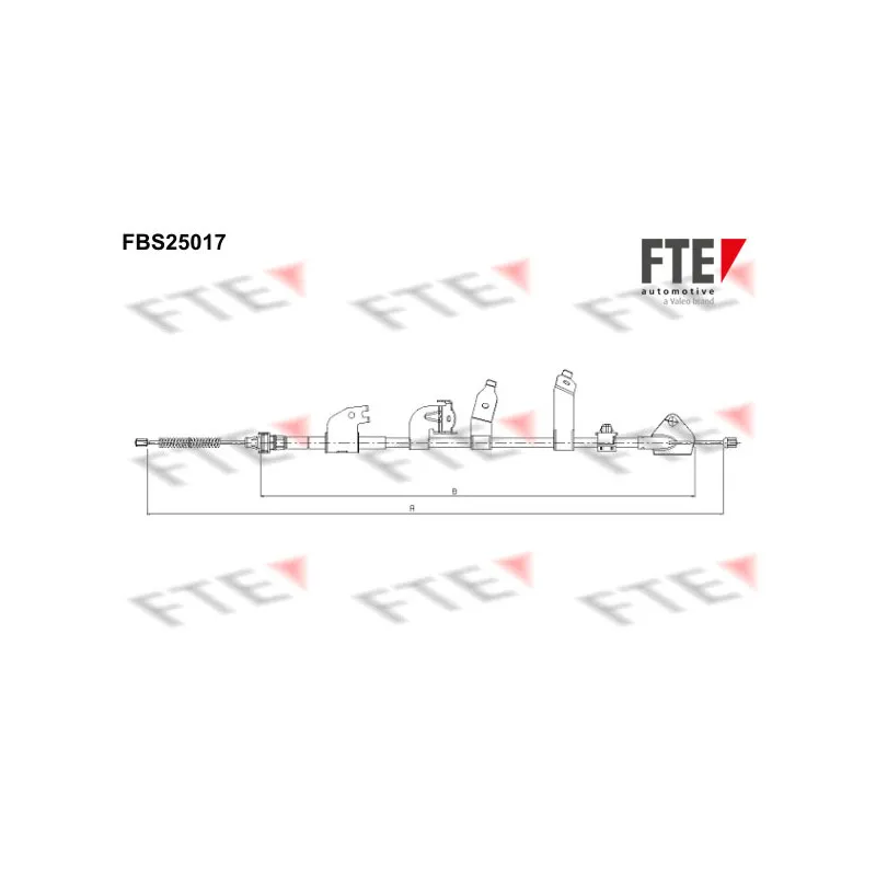 Tirette à câble, frein de stationnement FTE FBS25017