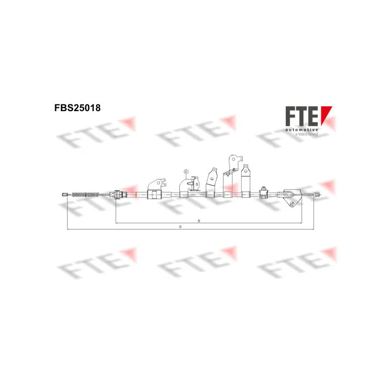 Tirette à câble, frein de stationnement FTE FBS25018
