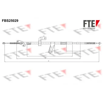 Tirette à câble, frein de stationnement FTE FBS25029
