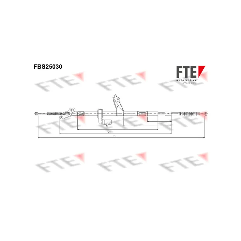 Tirette à câble, frein de stationnement FTE FBS25030