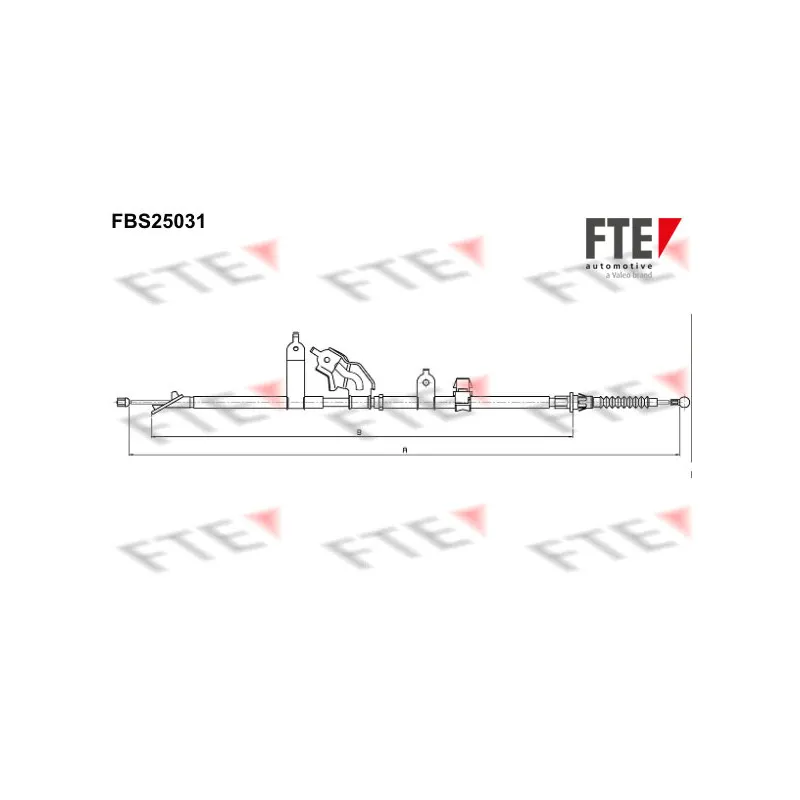 Tirette à câble, frein de stationnement FTE FBS25031