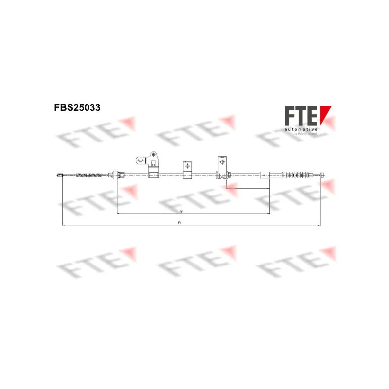 Tirette à câble, frein de stationnement FTE FBS25033