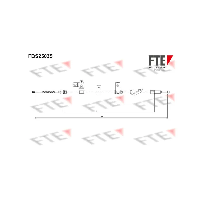 Tirette à câble, frein de stationnement FTE FBS25035