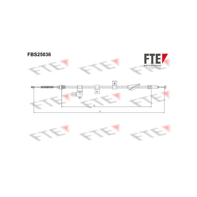 Tirette à câble, frein de stationnement FTE FBS25036