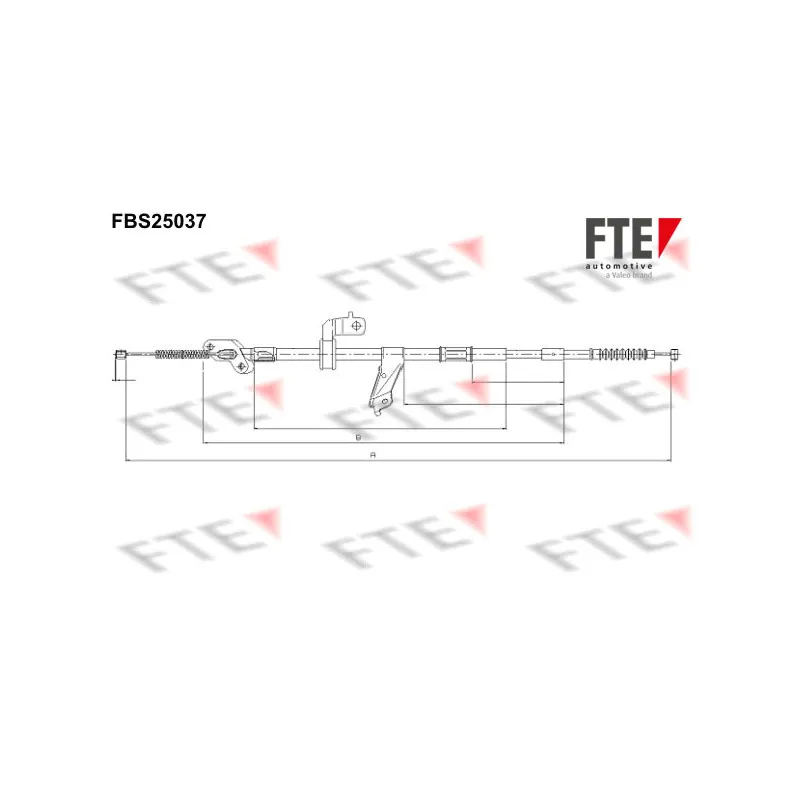 Tirette à câble, frein de stationnement FTE FBS25037