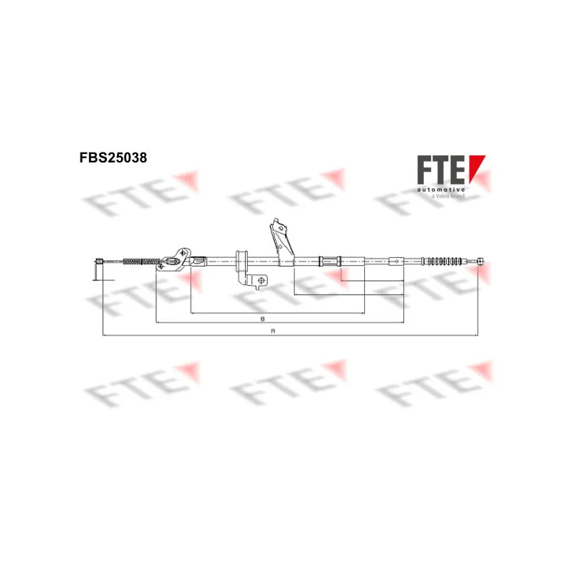 Tirette à câble, frein de stationnement FTE FBS25038