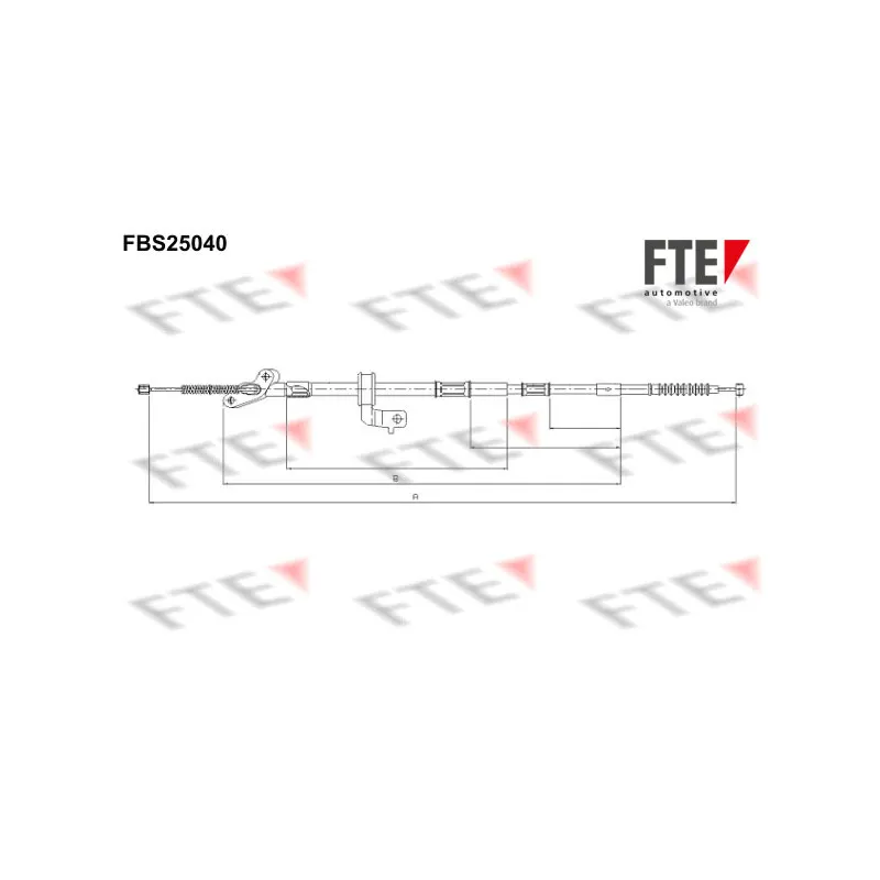 Tirette à câble, frein de stationnement FTE FBS25040