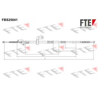 Tirette à câble, frein de stationnement FTE FBS25041