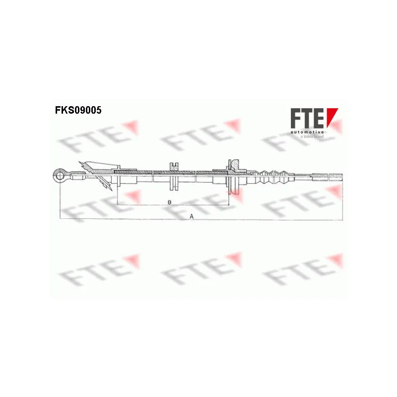 Tirette à câble, commande d'embrayage FTE FKS09005