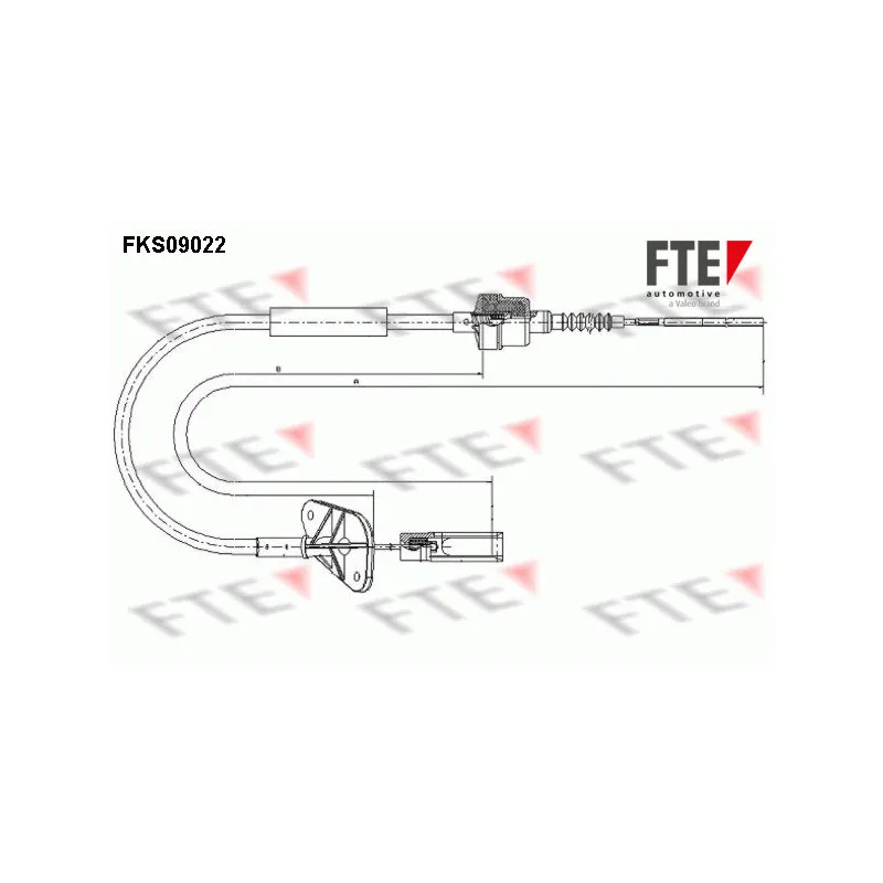 Tirette à câble, commande d'embrayage FTE FKS09022