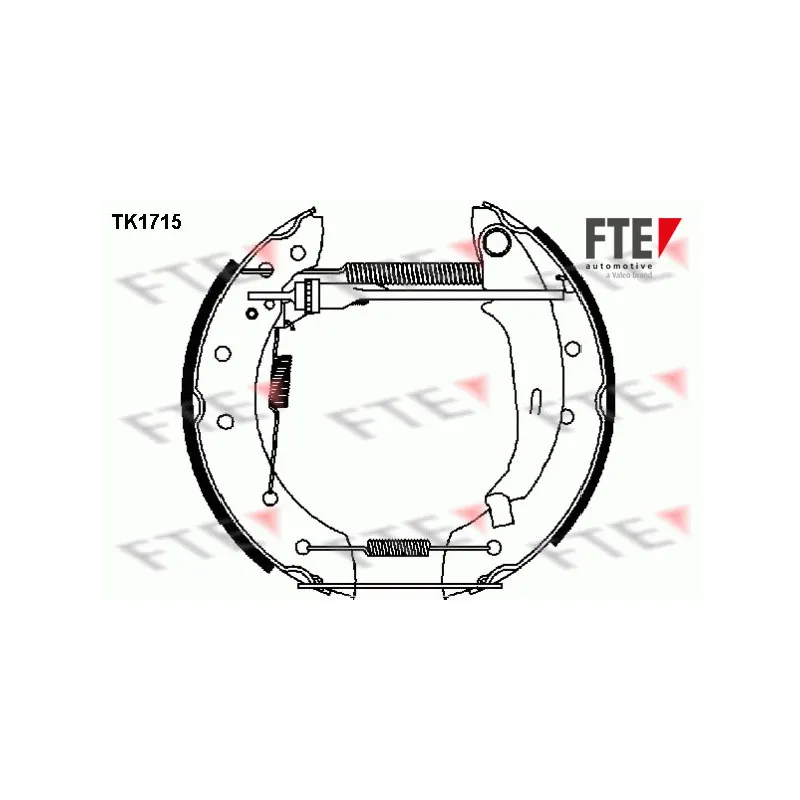 Kit de freins arrière (prémontés) FTE TK1715