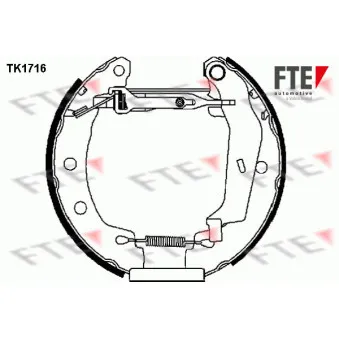 Kit de freins arrière (prémontés) FTE TK1716