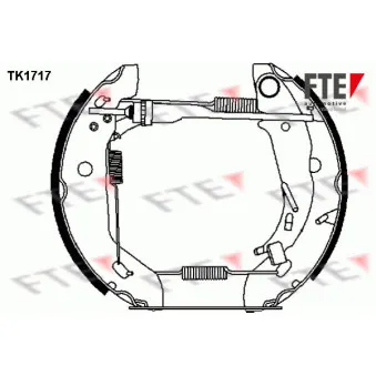 Kit de freins arrière (prémontés) FTE TK1717