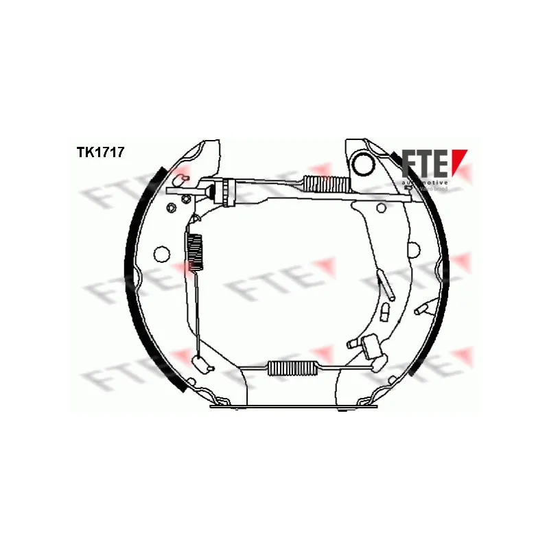 Kit de freins arrière (prémontés) FTE TK1717