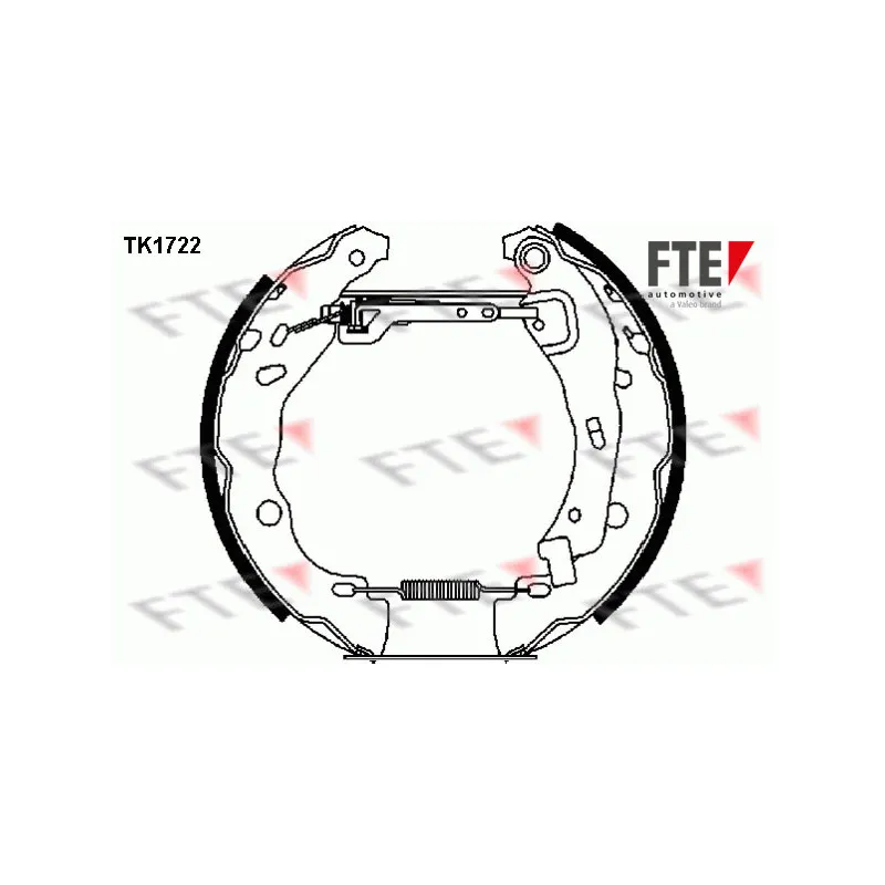 Kit de freins arrière (prémontés) FTE TK1722