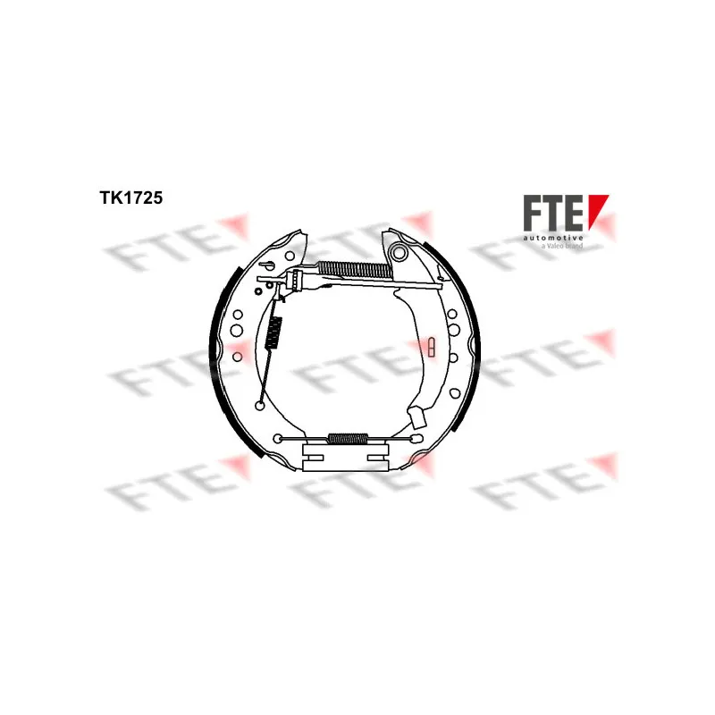 Kit de freins arrière (prémontés) FTE TK1725