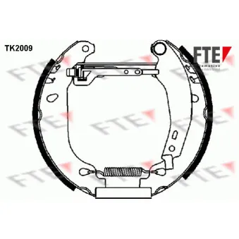 Kit de freins arrière (prémontés) FTE TK2009