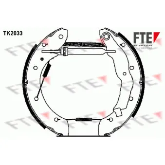 Kit de freins arrière (prémontés) FTE TK2033