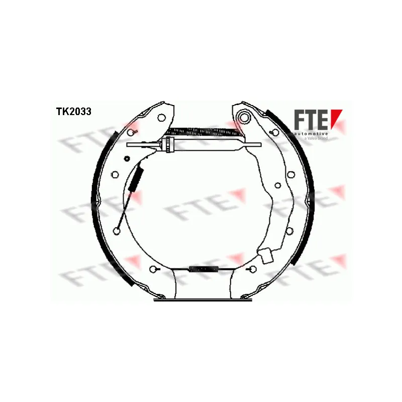 Kit de freins arrière (prémontés) FTE TK2033