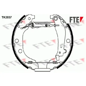 Kit de freins arrière (prémontés) FTE TK2037