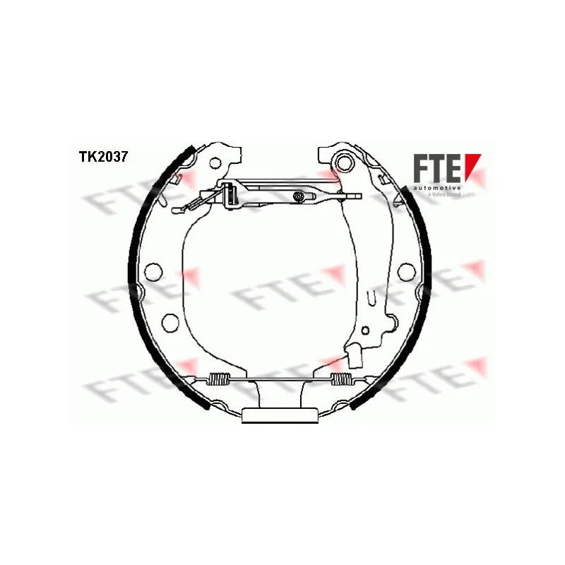 Kit de freins arrière (prémontés) FTE TK2037