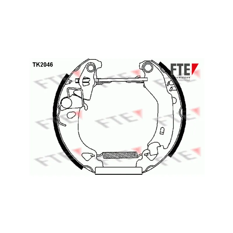 Kit de freins arrière (prémontés) FTE TK2046