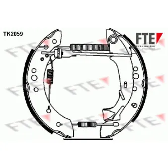 Kit de freins arrière (prémontés) FTE TK2059