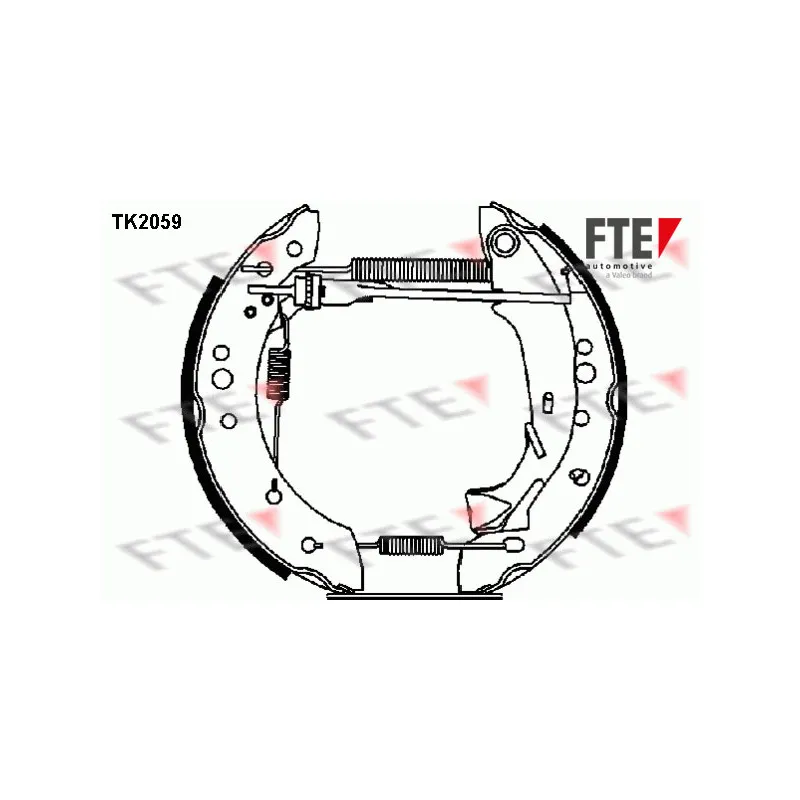 Kit de freins arrière (prémontés) FTE TK2059