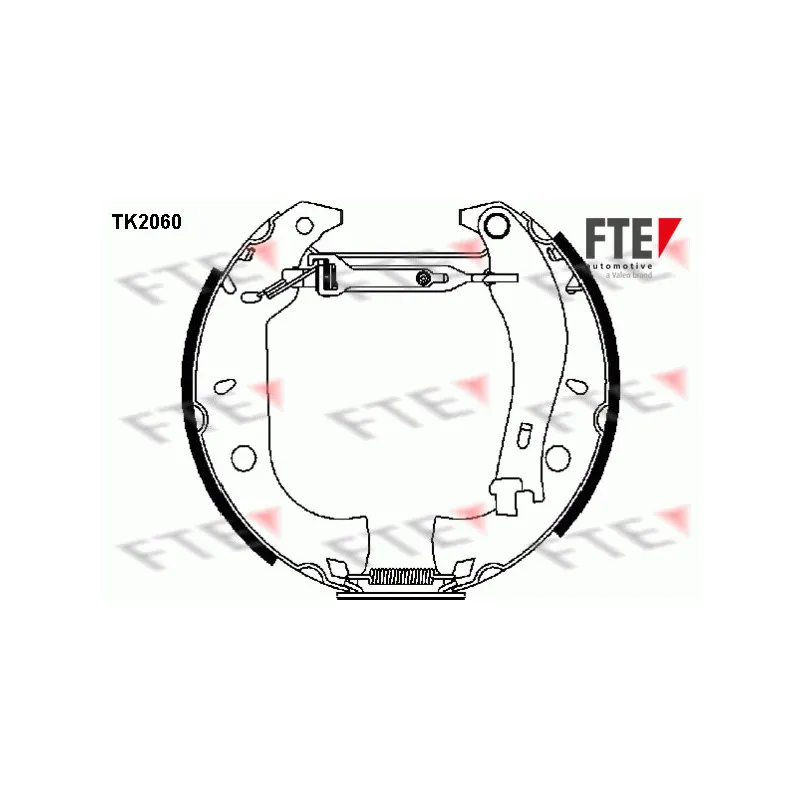 Kit de freins arrière (prémontés) FTE TK2060