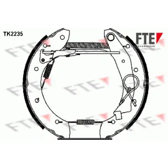 Kit de freins arrière (prémontés) FTE TK2235