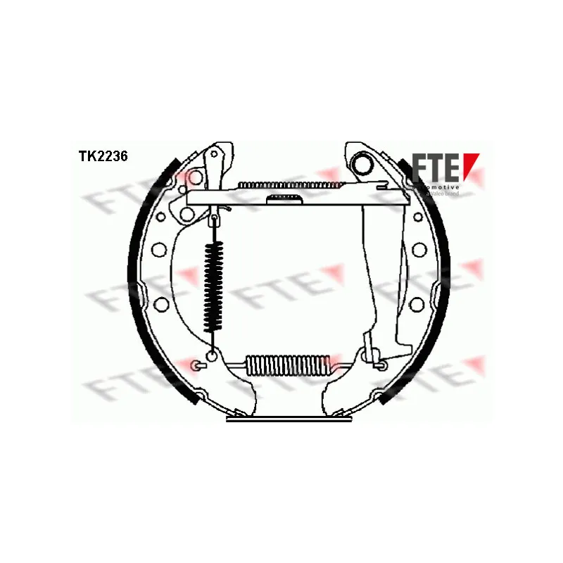 Kit de freins arrière (prémontés) FTE TK2236