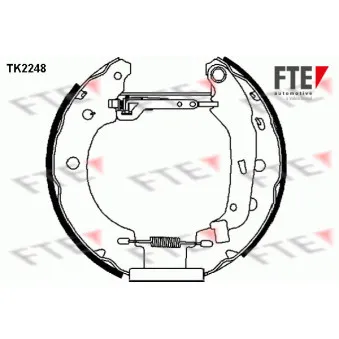 Kit de freins arrière (prémontés) FTE TK2248