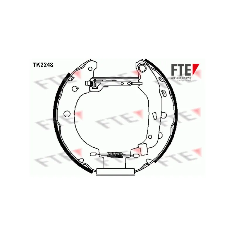 Kit de freins arrière (prémontés) FTE TK2248