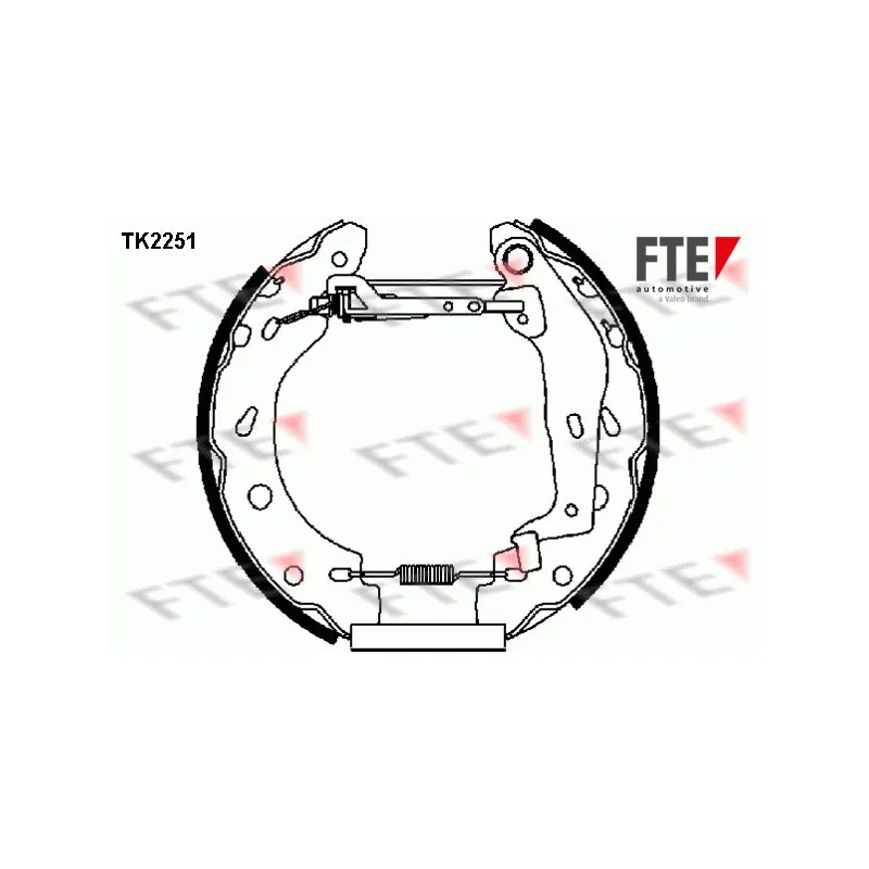 Kit de freins arrière (prémontés) FTE TK2251