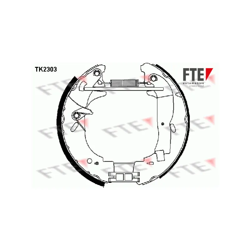 Kit de freins arrière (prémontés) FTE TK2303