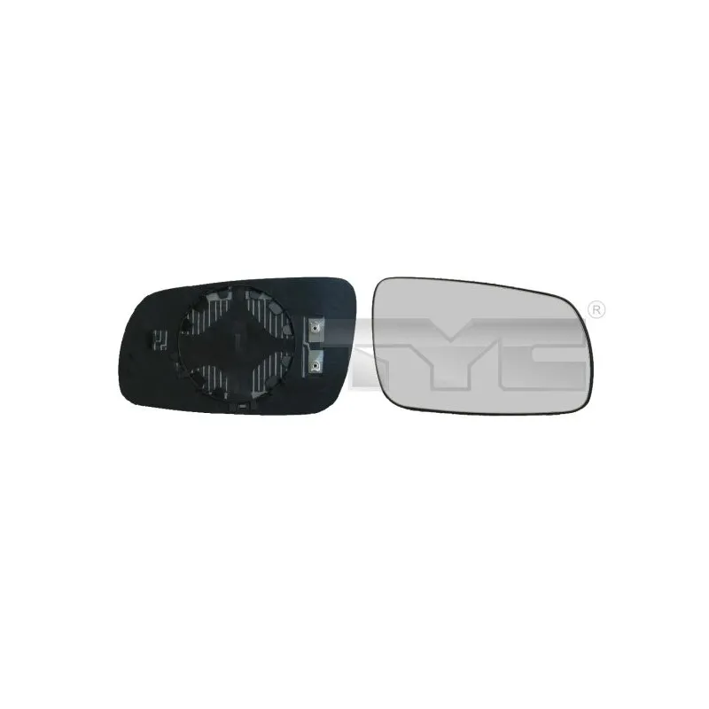 Verre de rétroviseur, rétroviseur extérieur TYC 332-0013-1