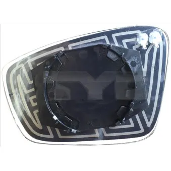 Verre de rétroviseur, rétroviseur extérieur TYC 332-0057-1