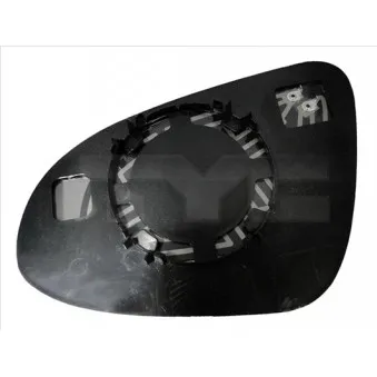 Verre de rétroviseur, rétroviseur extérieur TYC 336-0087-1