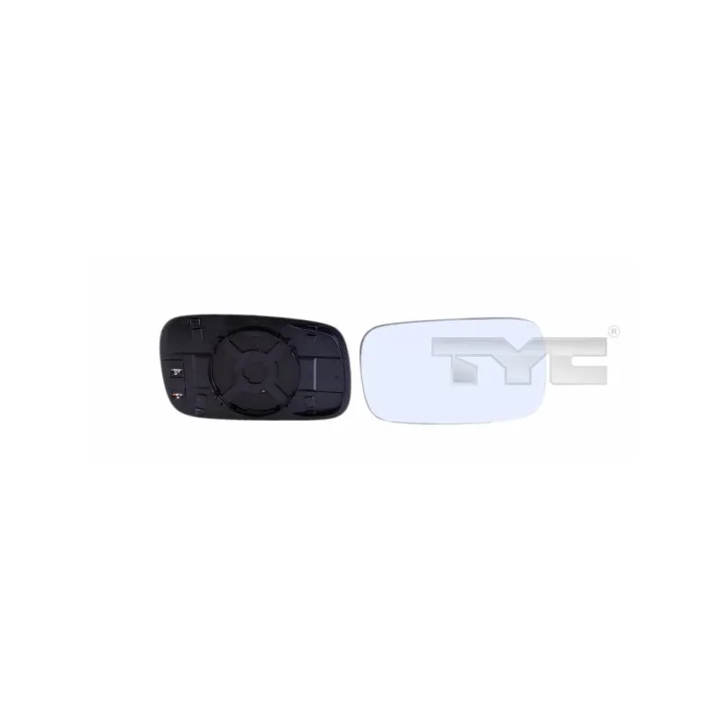 Verre de rétroviseur, rétroviseur extérieur TYC 337-0034-1