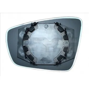 Verre de rétroviseur, rétroviseur extérieur TYC 337-0182-1