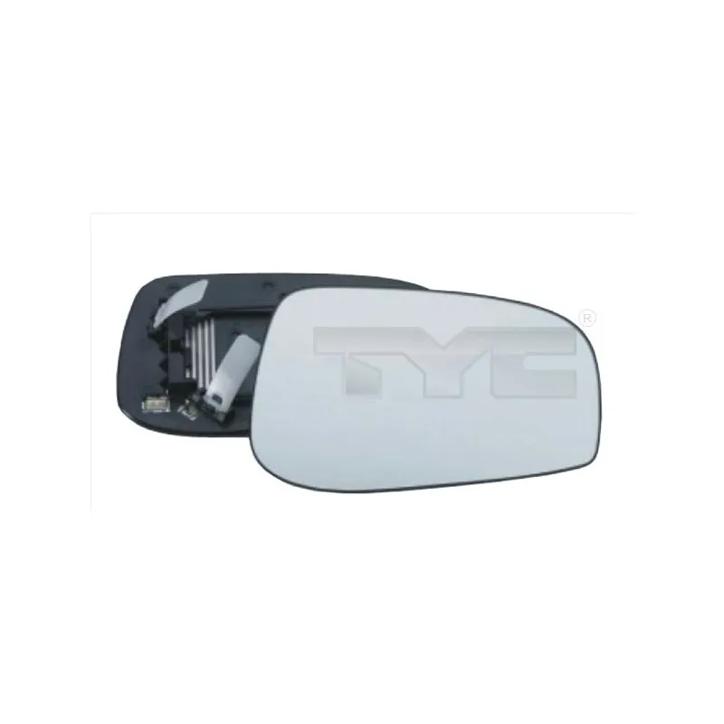 Verre de rétroviseur, rétroviseur extérieur TYC 338-0023-1
