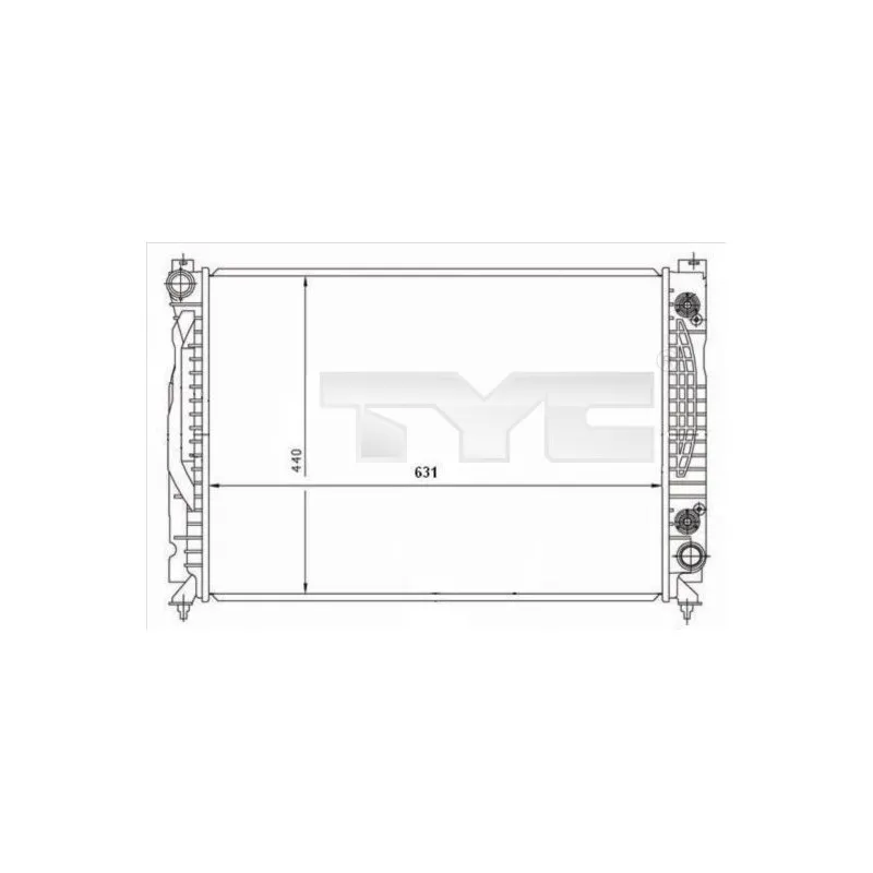 Radiateur, refroidissement du moteur TYC 702-0001