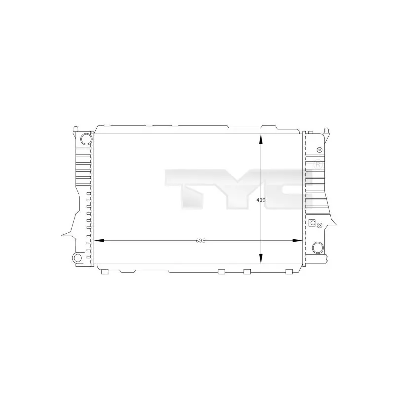 Radiateur, refroidissement du moteur TYC 702-0030