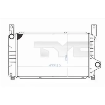 Radiateur, refroidissement du moteur TYC 710-0028