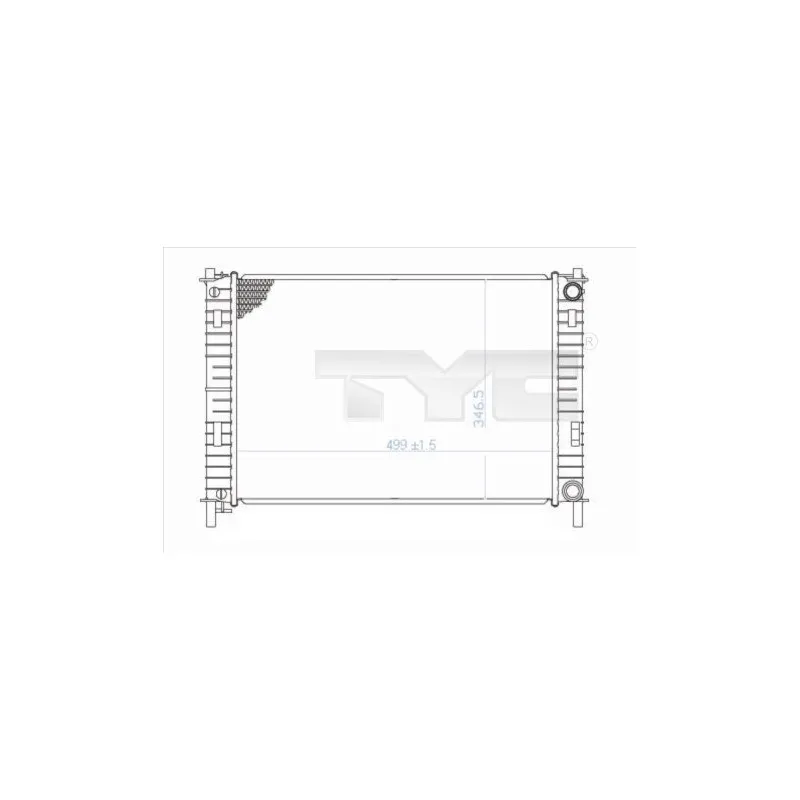 Radiateur, refroidissement du moteur TYC 710-0029