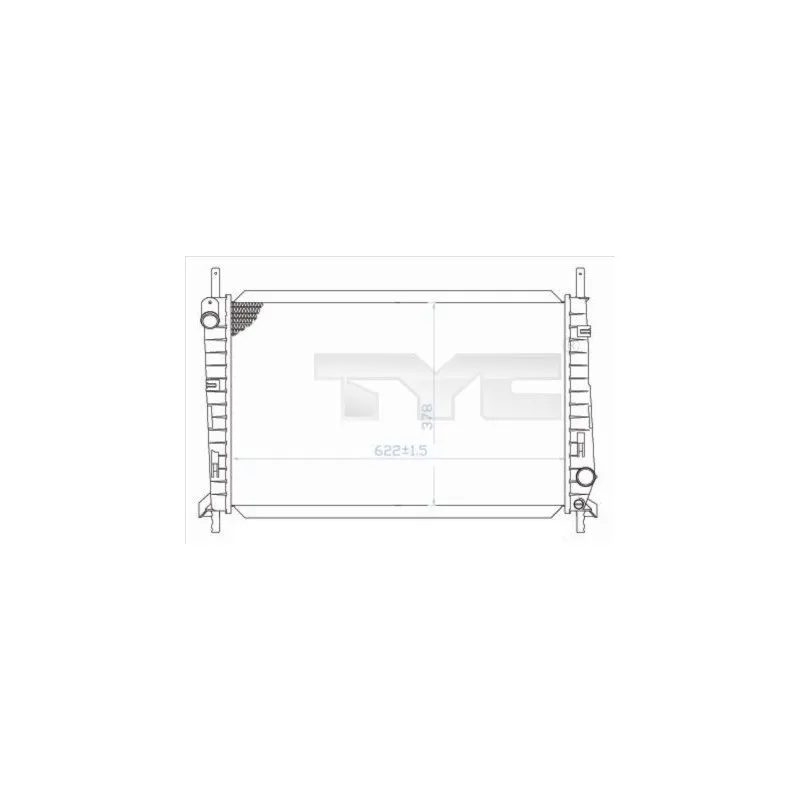 Radiateur, refroidissement du moteur TYC 710-0032