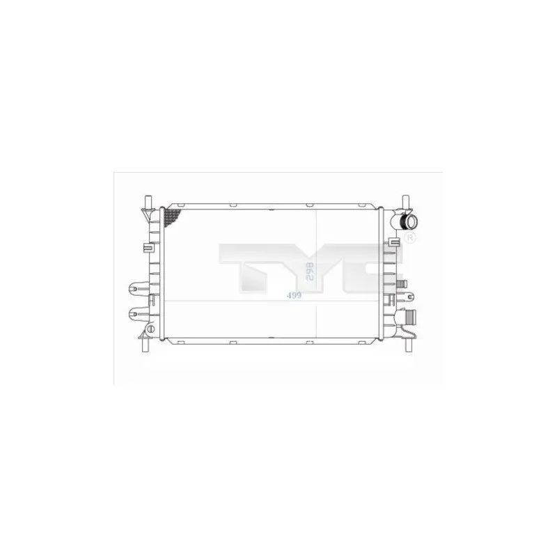 Radiateur, refroidissement du moteur TYC 710-0033