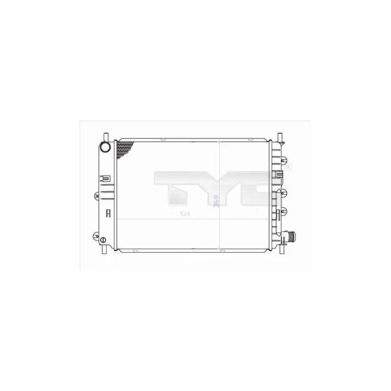 Radiateur, refroidissement du moteur TYC 710-0034