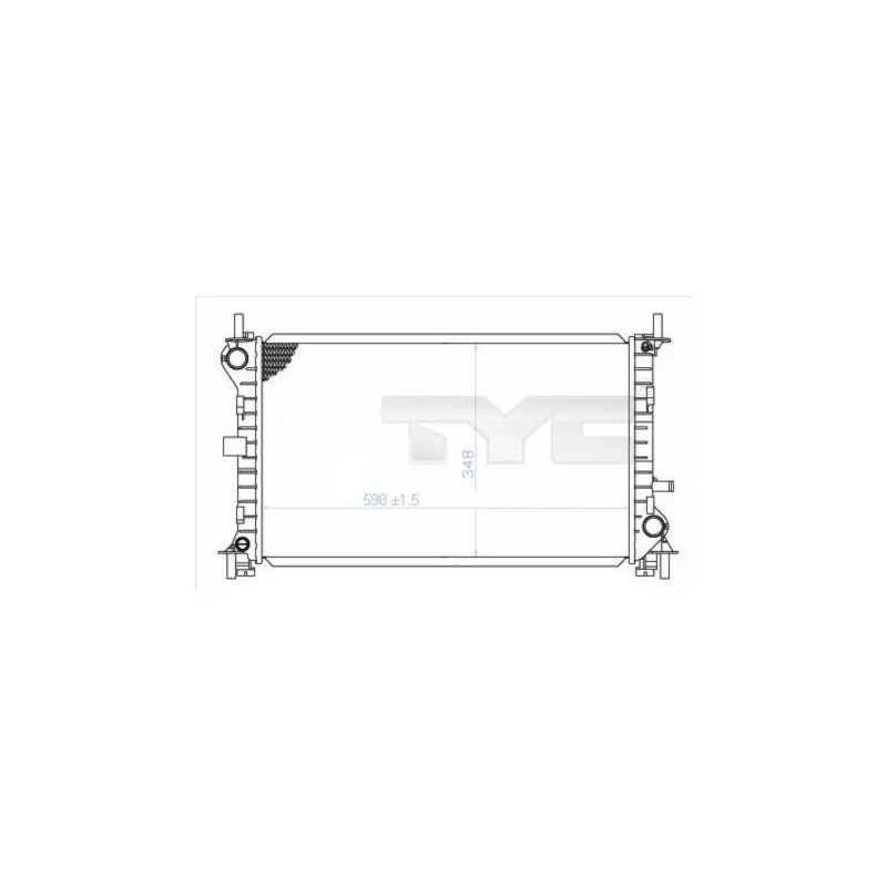 Radiateur, refroidissement du moteur TYC 710-0040