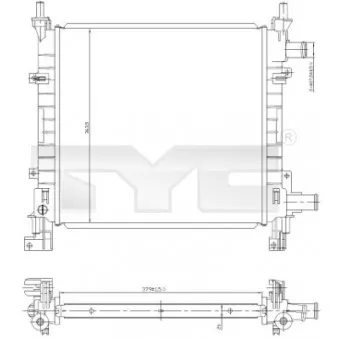 Radiateur, refroidissement du moteur TYC